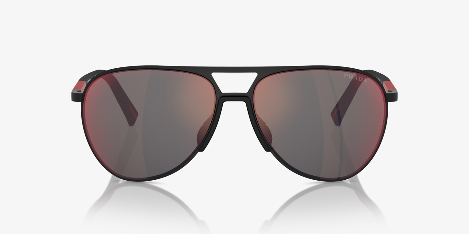 【人気モデル】■PRADA■ Sunglasses Prada PR 67XS XL (58 - 19) with Grey lenses and Gold frame