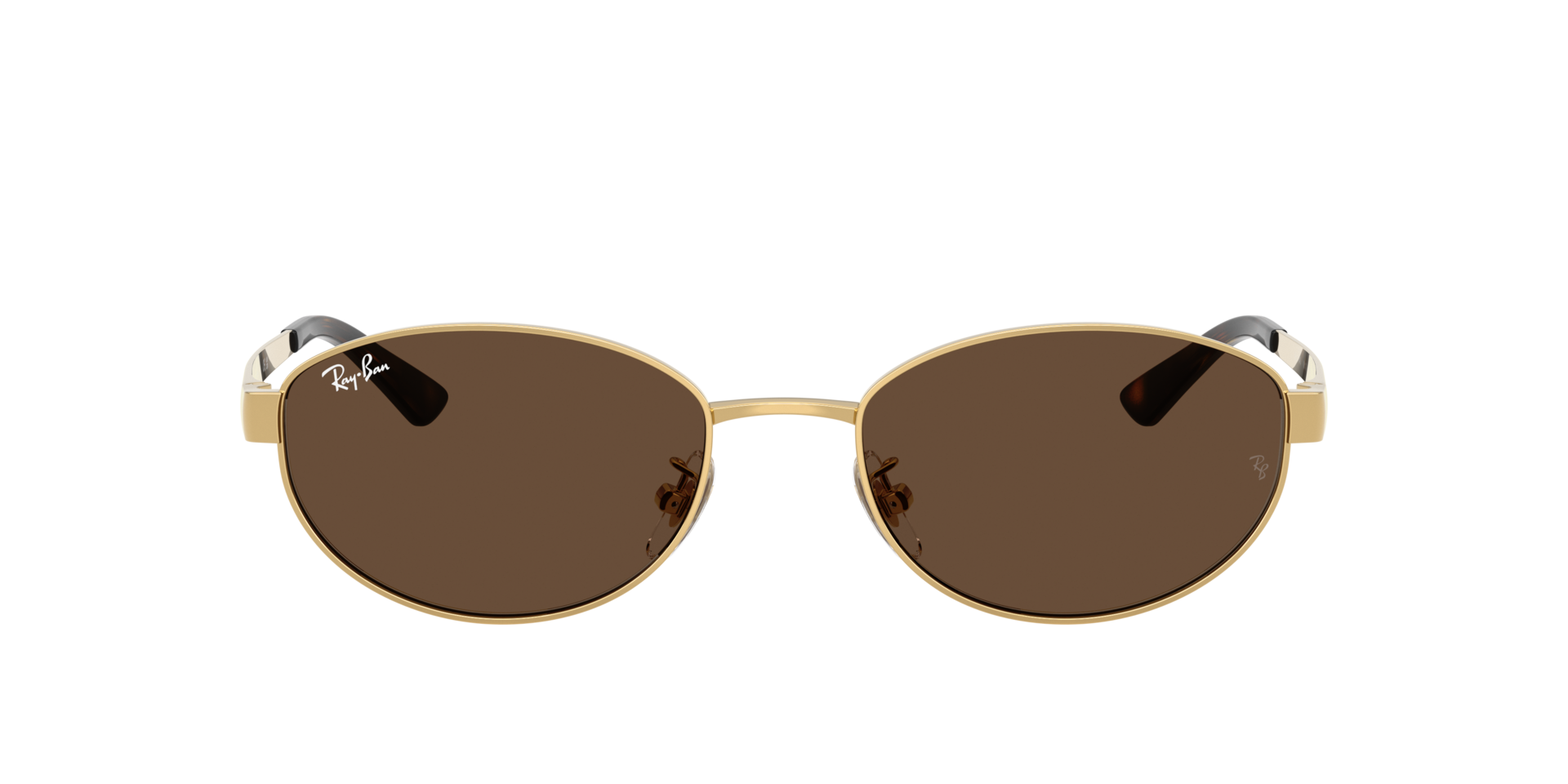 Ray-Ban Women\'s Sunglasses - Cream Frame with Dark Lenses Amazon.com: Ray-Ban RB4429 Sunglasses, Beige On Gold/Clear  main image 2