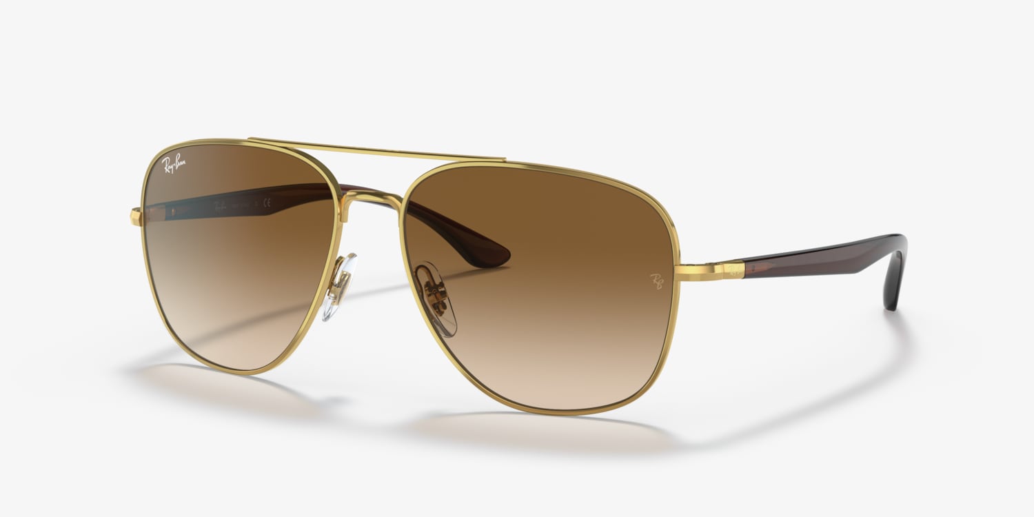 Ray Ban レイバン サングラス RB3683 ゴールド ブラウン Ray-Ban RB3683 Sunglasses | LensCrafters