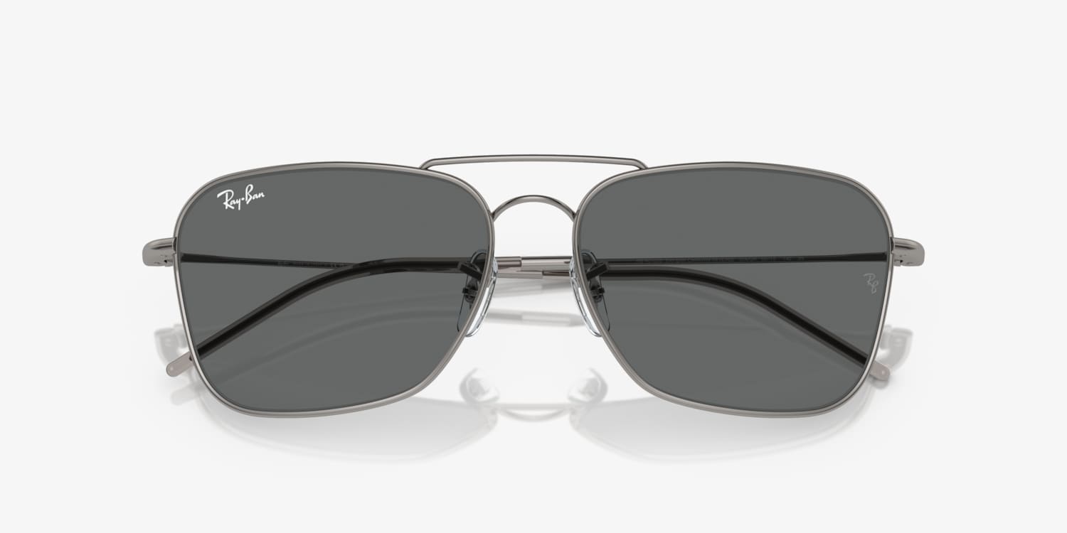 現行 極美品 Ray-Ban CARAVAN REVERS RBR0102S Ray-Ban RBR0102S Caravan Reverse XXL (61 - 15) with Blue