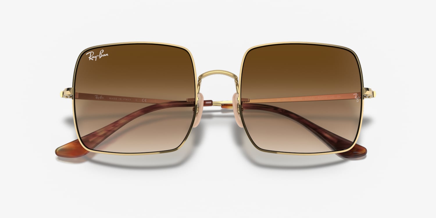 Ray-Ban RB1971 サングラス ブラウン Ray-Ban RB1971 Square 1971 Classic L (54 - 19) with Brown