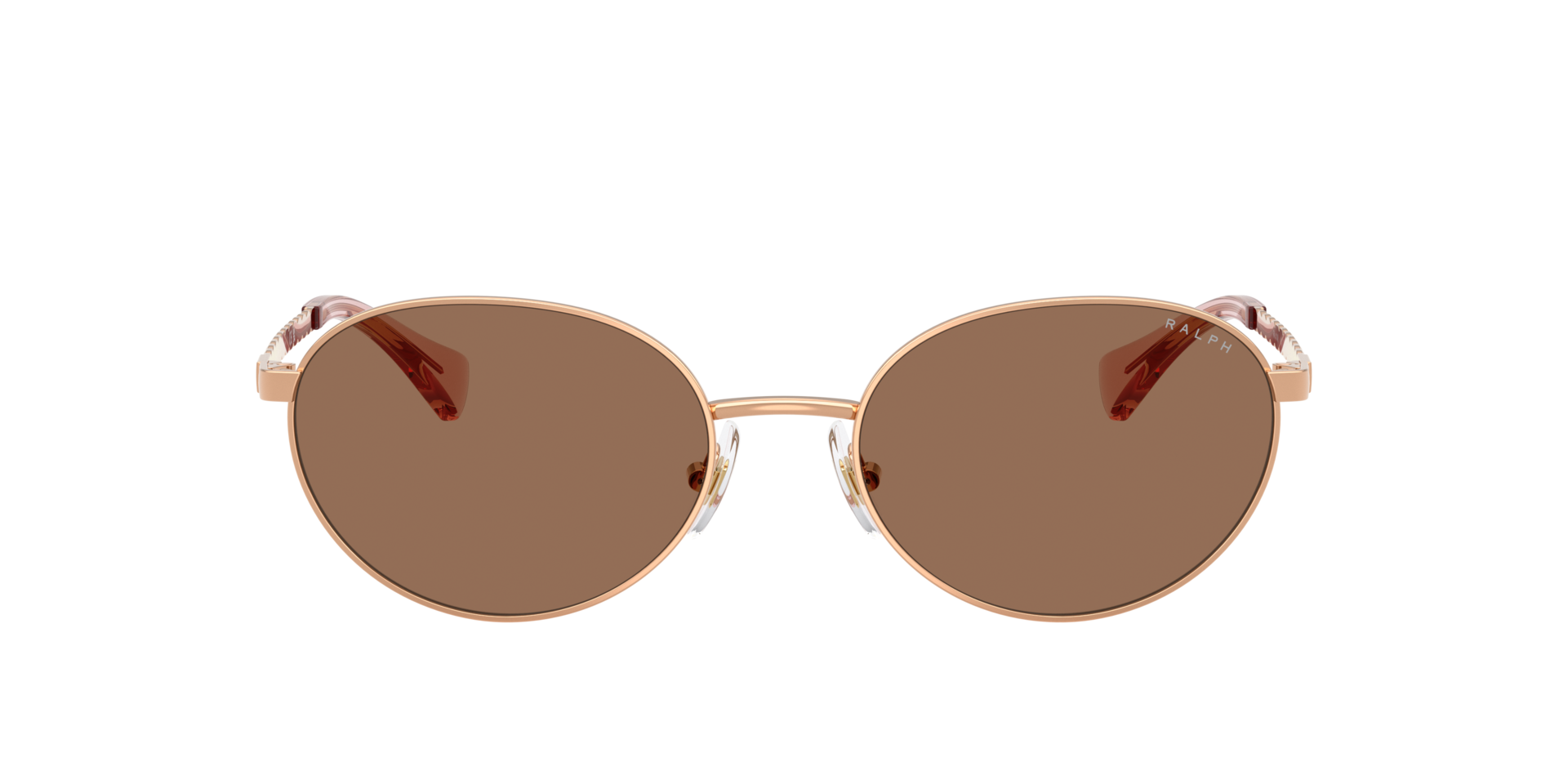 Ralph Lauren Pink Aviator Sunglasses with Brown Accents Ralph by Ralph Lauren RA5346U 6302/73 Sunglasses - Pretavoir main image 2