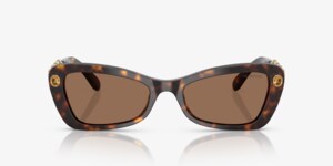 Swarovski SK0314 Womens Metal Sunglass 33T Gold 56-16 Gradient Bordeaux Swarovski SK6033 Sunglasses | LensCrafters main image 3