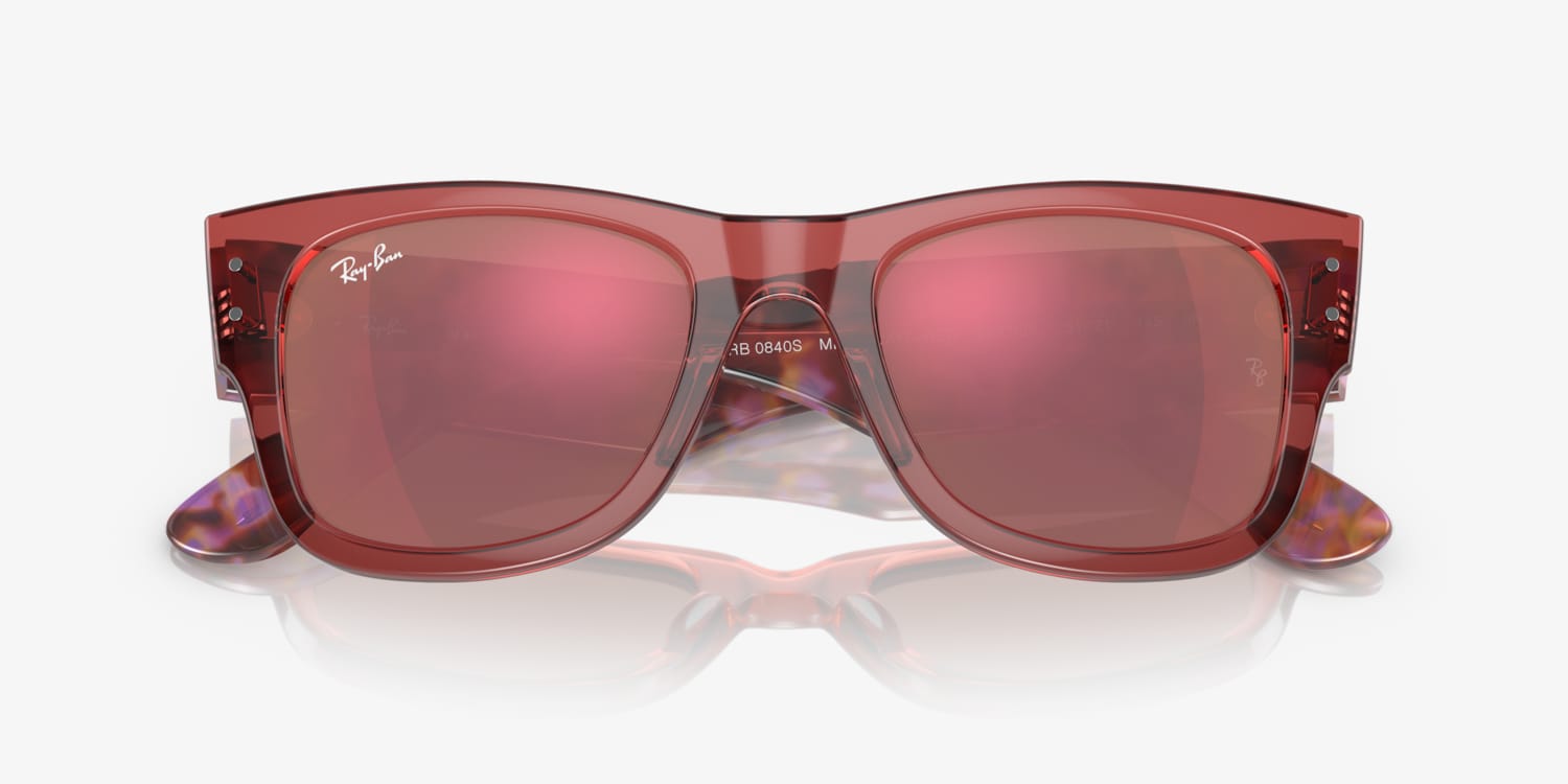 Ray-Ban MEGA WAYFARER ポリッシュドトランスペレントレッド Ray-Ban MEGA WAYFARER ポリッシュドトランスペレントレッド Ray