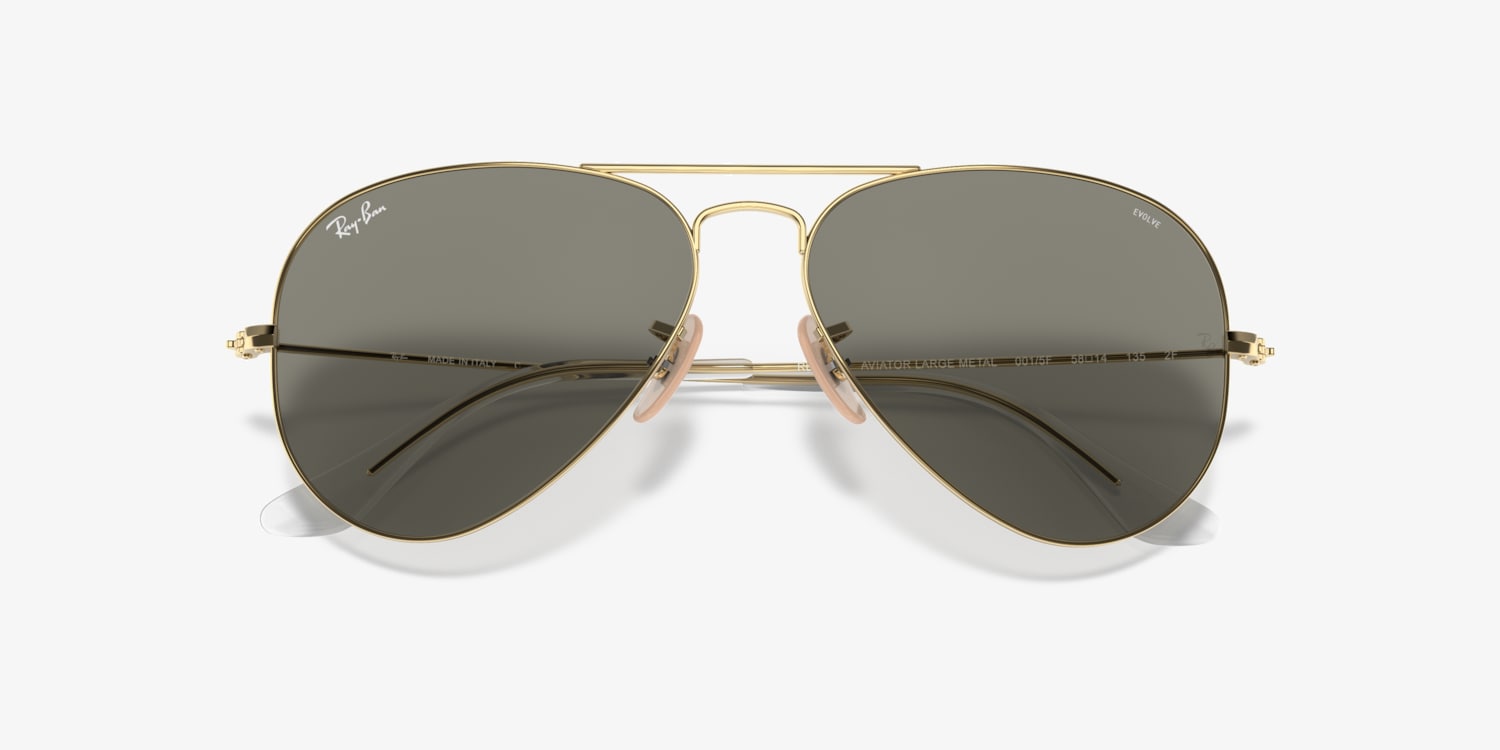 Ray-Ban RB3025 Aviator Clear Evolve Sunglasses | LensCrafters