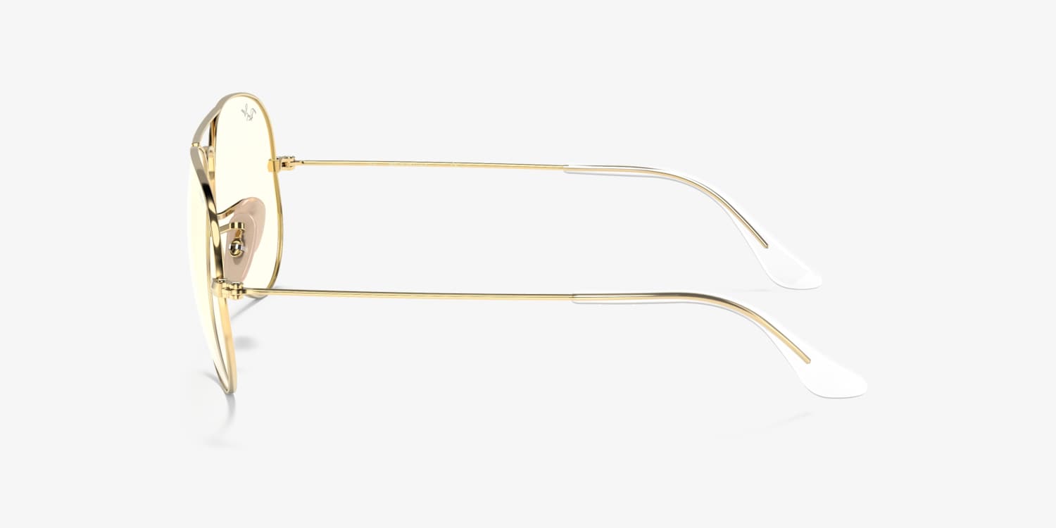 Ray-Ban RB3025 Aviator Clear Evolve Sunglasses | LensCrafters