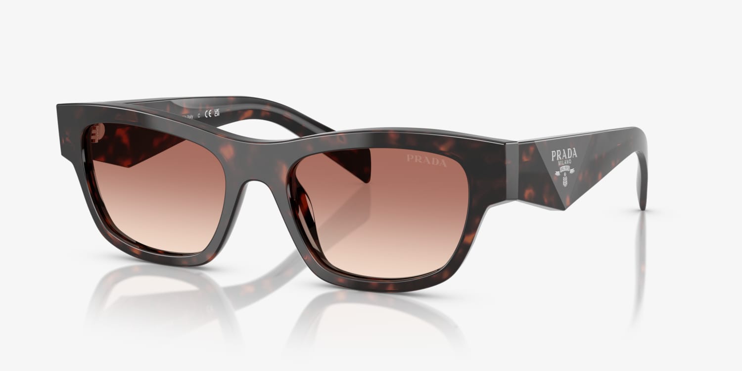 【竜頭蛇尾】PRADA Limless Sunglasses Prada Linea Rossa PS 55ZS Irregular Sunglasses | EyeOns.com