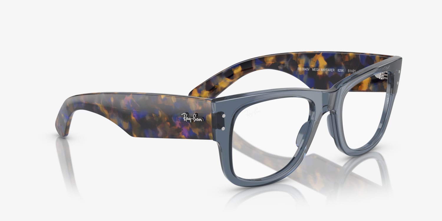 Ray-Ban MEGA WAYFARER ポリッシュドトランスペレントレッド Ray-Ban