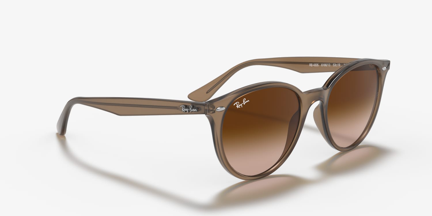 小物 Ray-Ban RB 4305 Ray-Ban RB4305 M (53 - 19) with Green lenses and Black frame