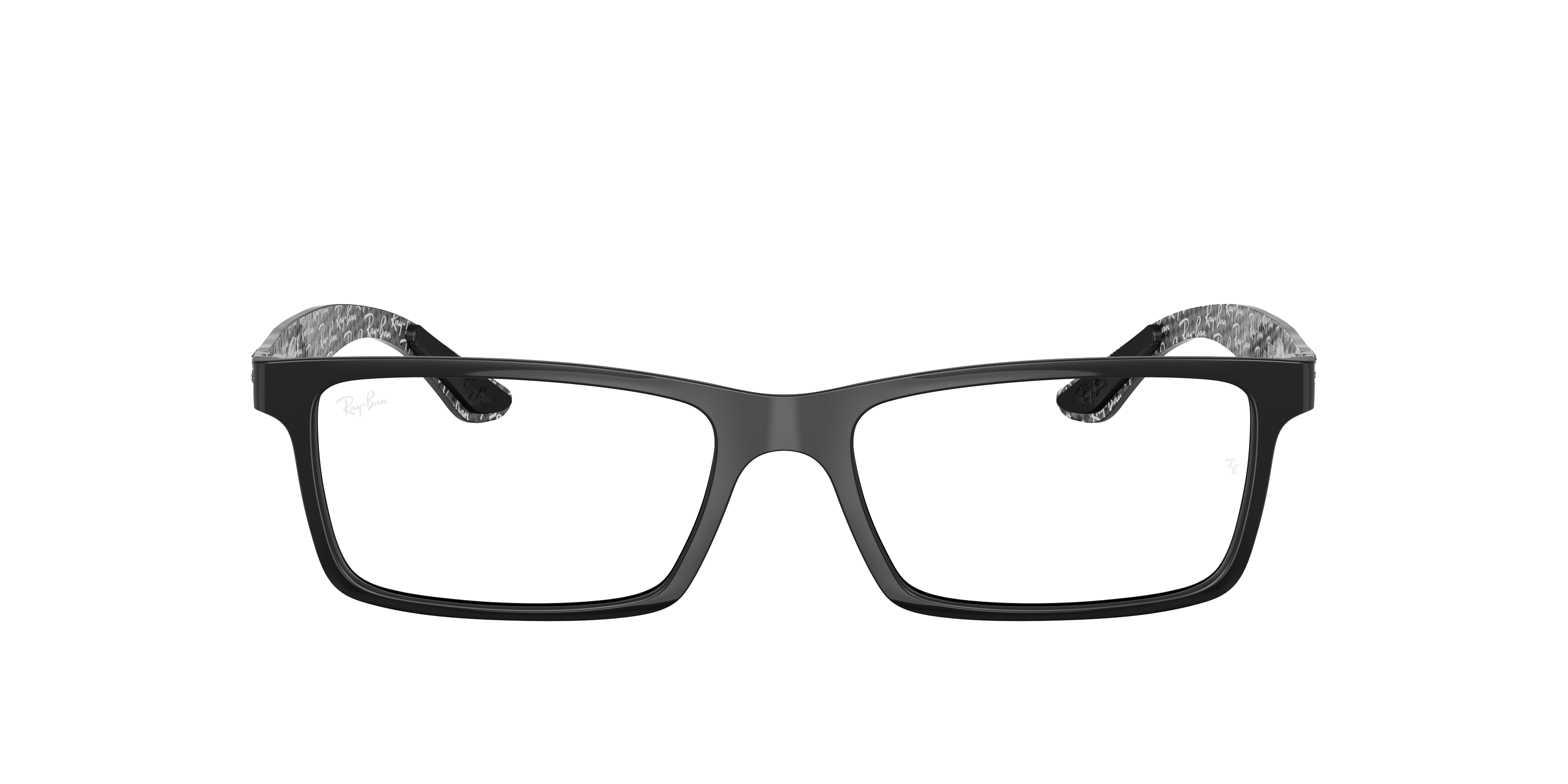 Ray-Ban ブラック フレーム サングラス(ホワイト) Amazon.com: Ray-Ban RX7140 Square Prescription Eyeglass