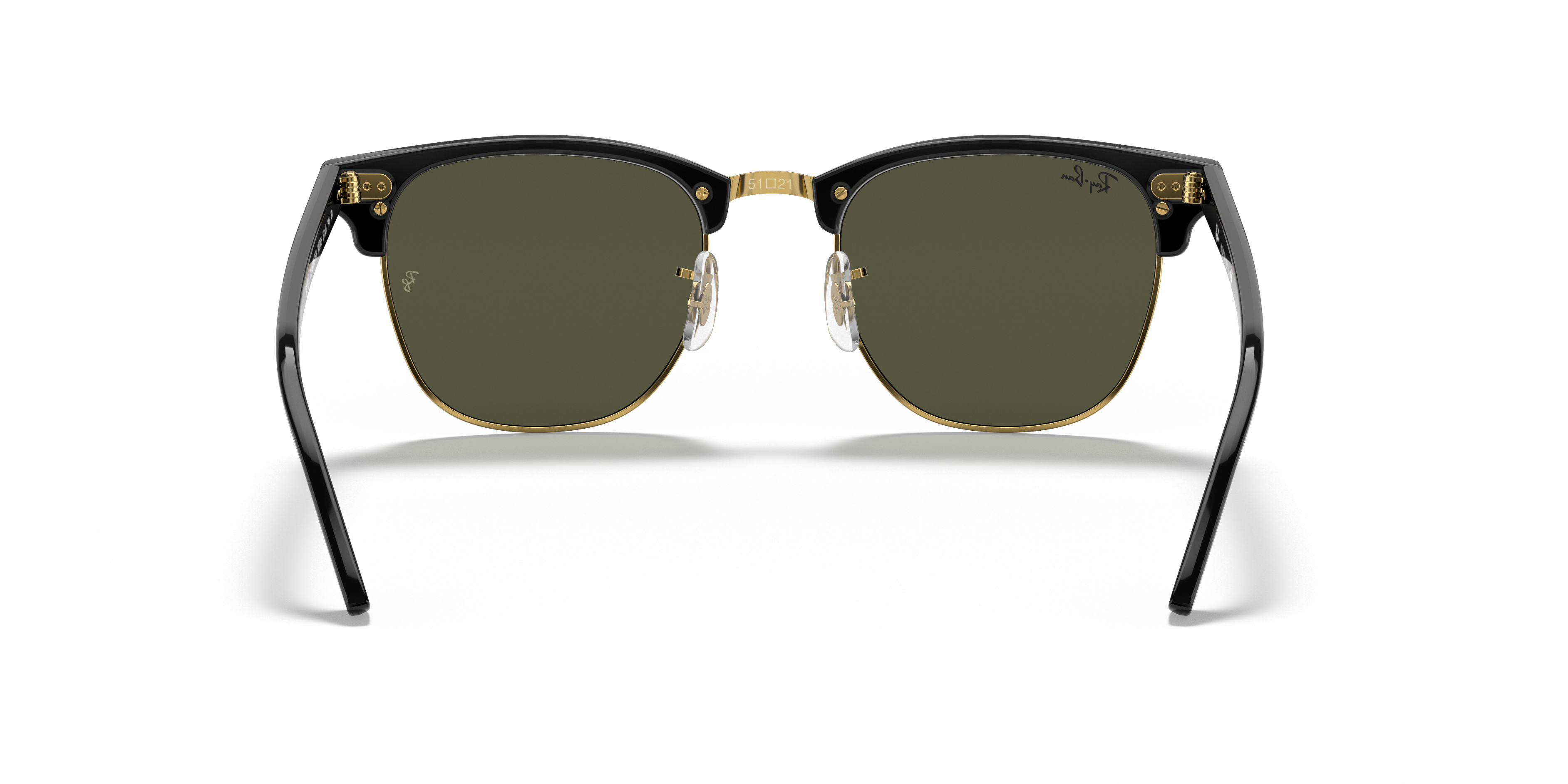RAY-BAN CLUBMASTER WASHED LENSES RB3016 135464 51mm シルバー上にブラック/ブルーグレー レイバン : Ray-Ban MEGA CLUBMASTER RB0316S BLU ON SILVER Frame w