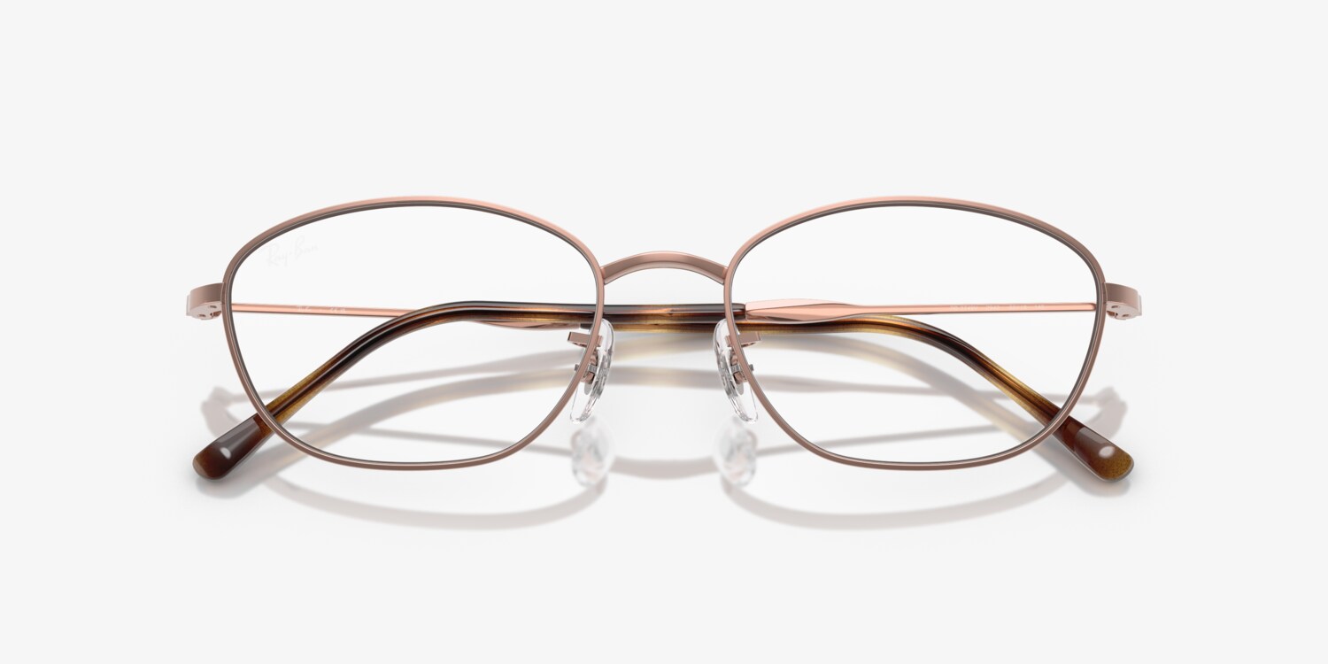 Ray-Ban RB3749V 2943 53-18-140 Rose Gold Oval Womens Eyeglasses FRAMES ONLY Ray-Ban Pink Metal Eyeglass Frames for sale | eBay main image 4