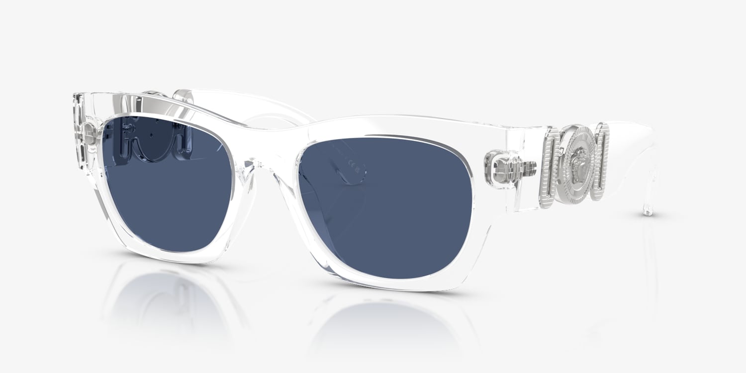 VERSACE ホワイトオクタゴナルサングラス Versace VE4479U Sunglasses | LensCrafters