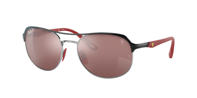 Ray-Ban Unisex Black On Silver