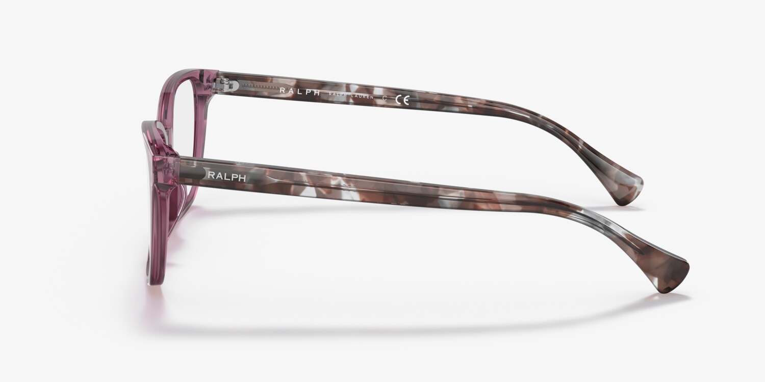NEW RALPH LAUREN RA7137U Eyeglasses – Clear Lilac (6008), 53mm Ralph by Ralph Lauren 0RA7137U Glasses in Pink/Purple  main image 3