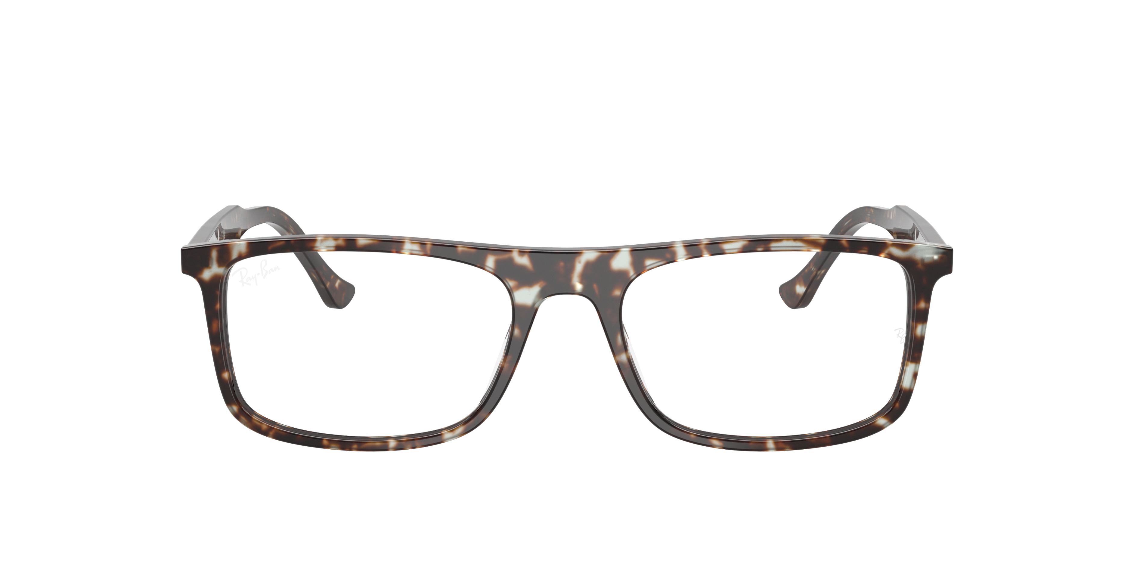 ラビド　メガネ RB5417 OPTICS Eyeglasses with Striped Brown & Red Frame - RB5417