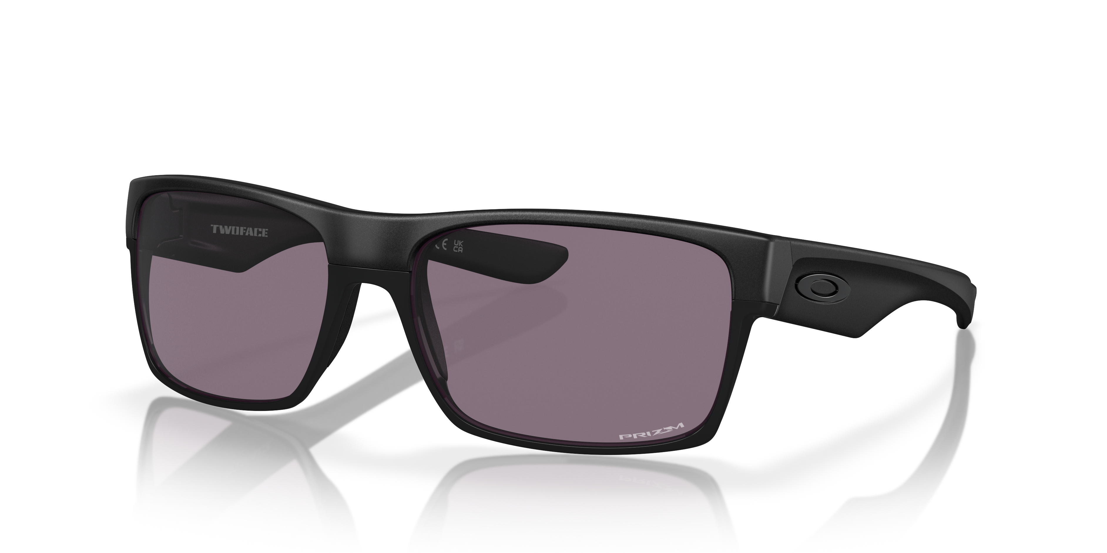 oakley twoface TwoFace™ (Low Bridge Fit) Dark Grey Lenses, Matte Black Frame