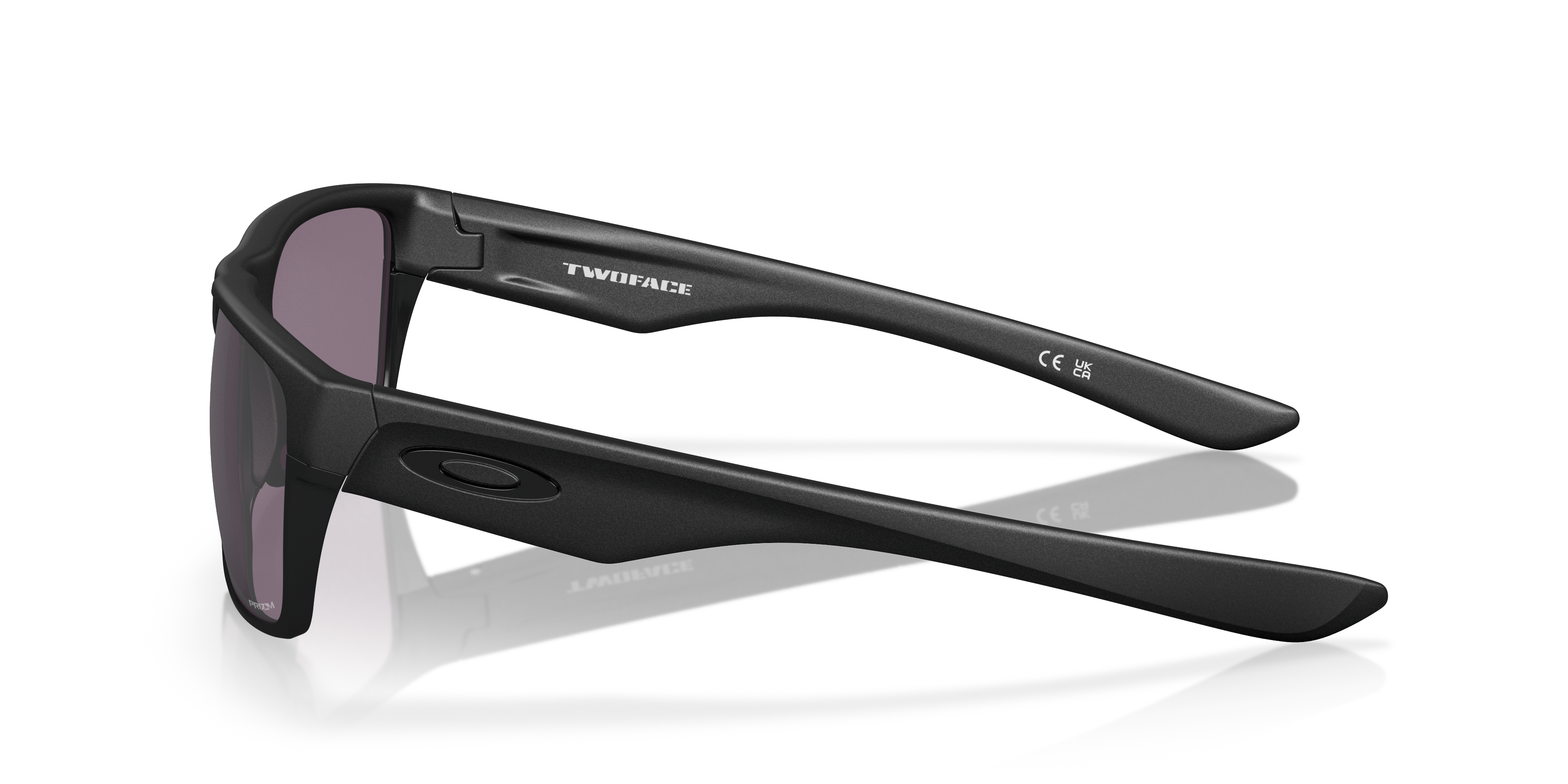 oakley twoface TwoFace™ (Low Bridge Fit) Dark Grey Lenses, Matte Black Frame