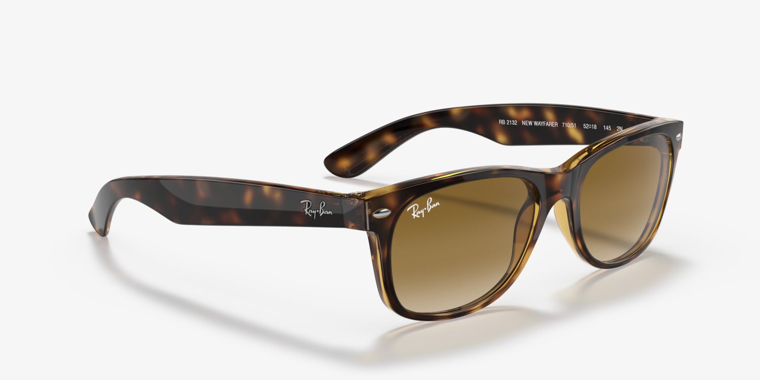 Ray-Ban RB2132F NEW WAYFARER ブラウン Ray-Ban RB2132 New Wayfarer Classic Sunglasses | LensCrafters