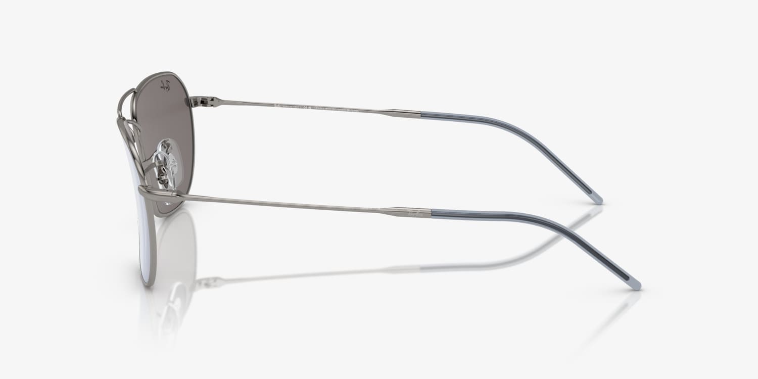 現行 極美品 Ray-Ban CARAVAN REVERS RBR0102S Ray-Ban RBR0102S Caravan Reverse XXL (61 - 15) with Blue