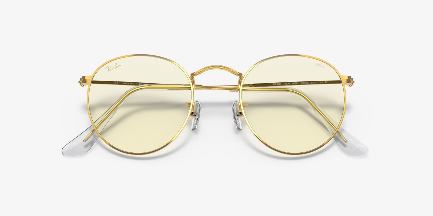 小物 Ray-Ban rb3447 Ray-Ban RB3447 Round Flash Lenses S (50 - 21) with Brown