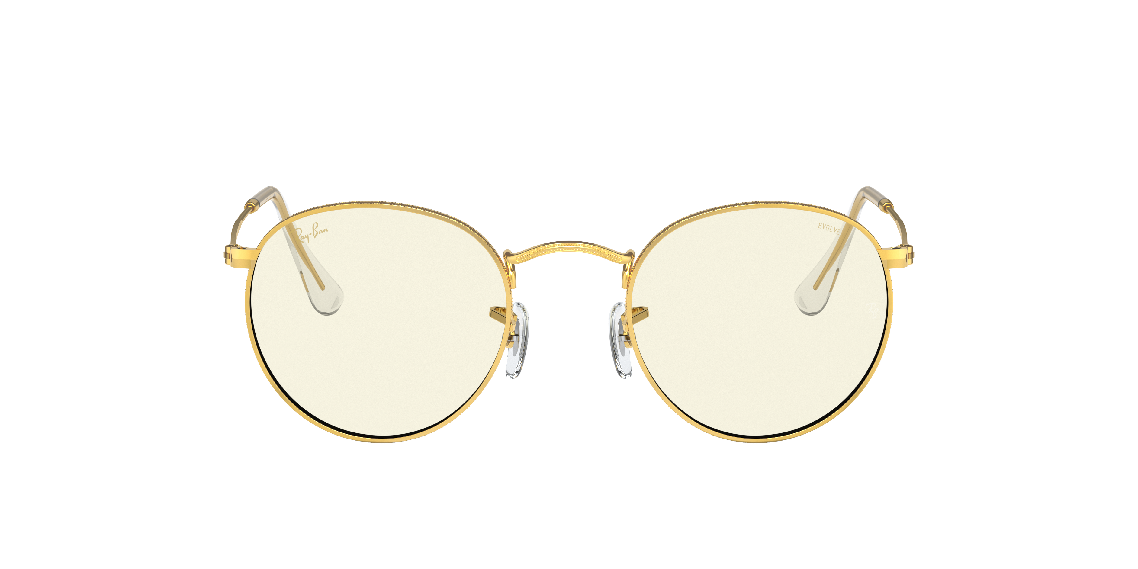 Ray-Ban RB3447 Round Blue-Violet Light Clear Evolve