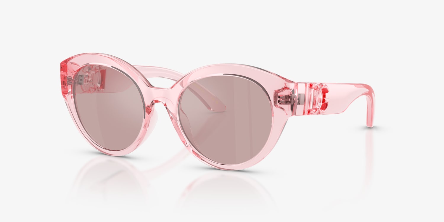 Dolce & Gabbana ピンクベージュ サングラス Dolce & Gabbana Eyewear スクエアフレーム サングラス | ピンク