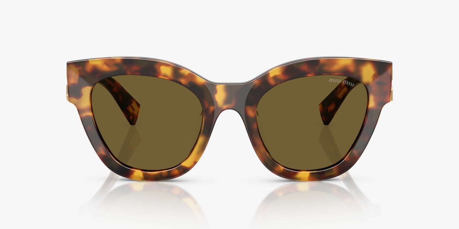Re:see メガネ　laxy/brownie MU 04ZS Miu Miu Sunglasses 14L4I0 Honey Havana - eye-oo.com