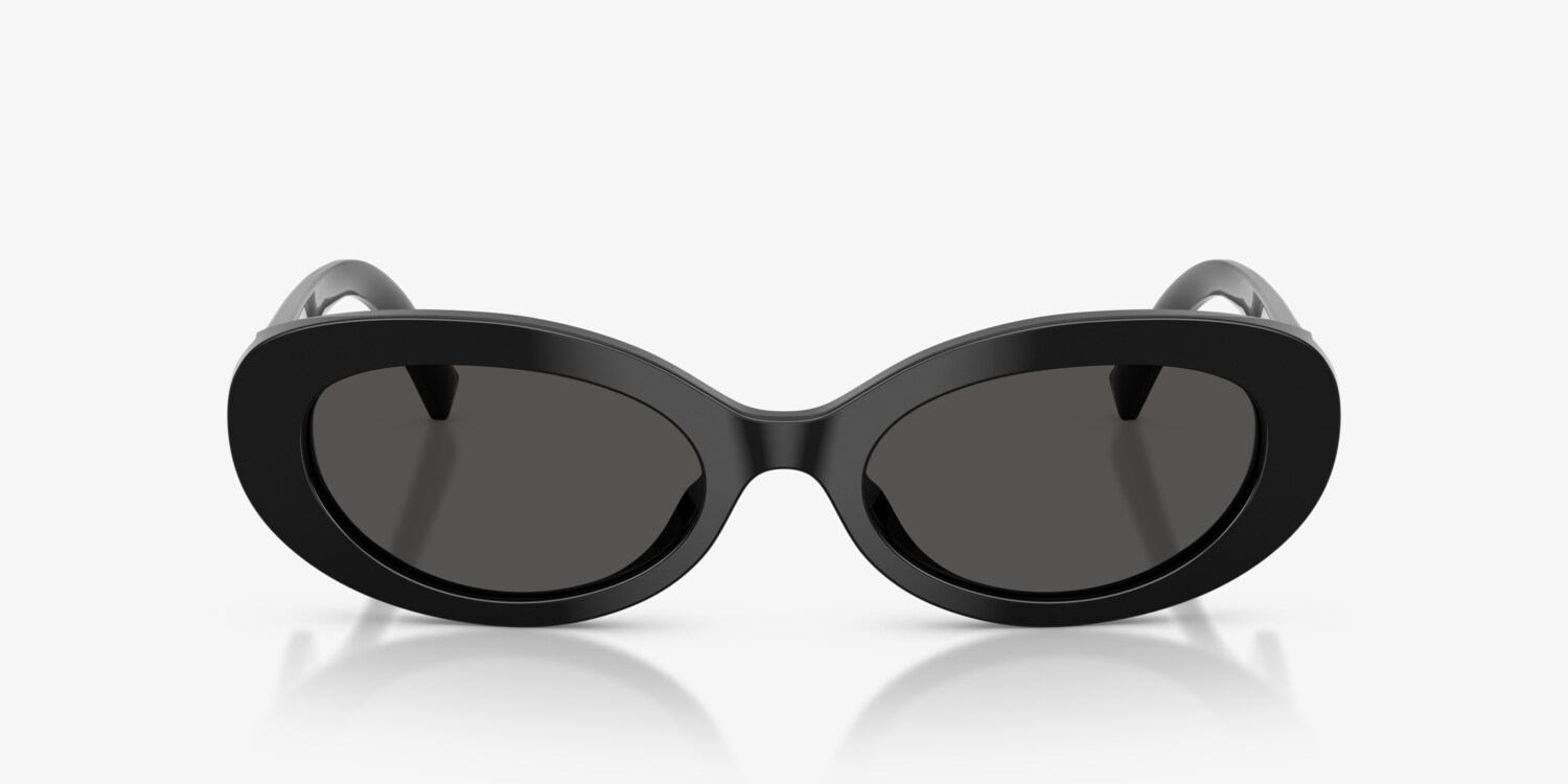 Dolce & Gabbana Black Round-Edge Sunglasses Dolce & Gabbana - Round Sunglasses with DG Logo - Black  main image 4