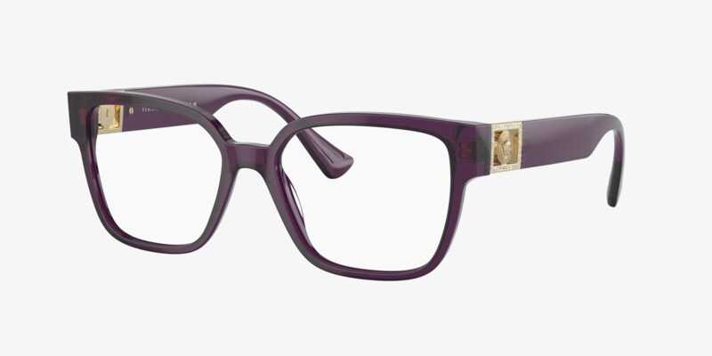 Versace Eyeglasses Frames MOD.3172 5000  Lizard Violet Purple Medusa 54-16-135 Versace VE4455U S (53 - 19) with Brown lenses and Violet  main image 4