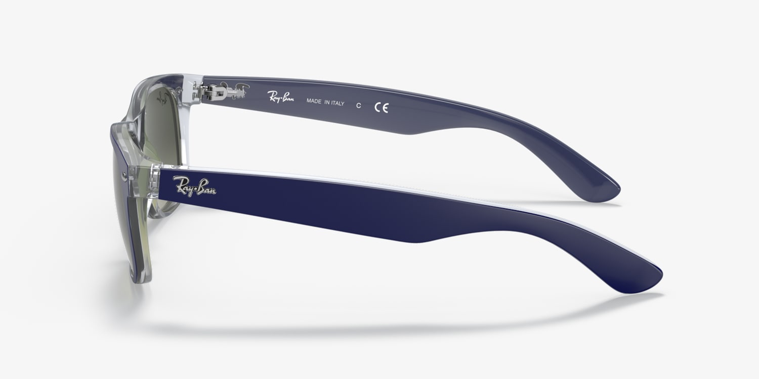 Ray-Ban New Wayfarer 6308/3F ブルー/グレー Ray-Ban RB2132 New Wayfarer Color Mix Sunglasses | LensCrafters
