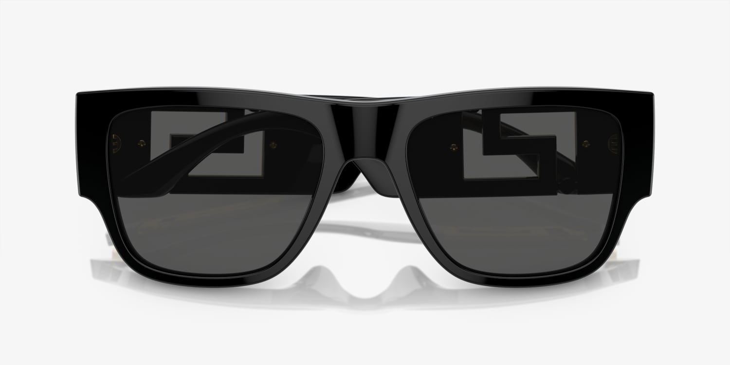 VERSACE サングラス Amazon.com: Versace Man Sunglasses Black Frame, Dark Grey