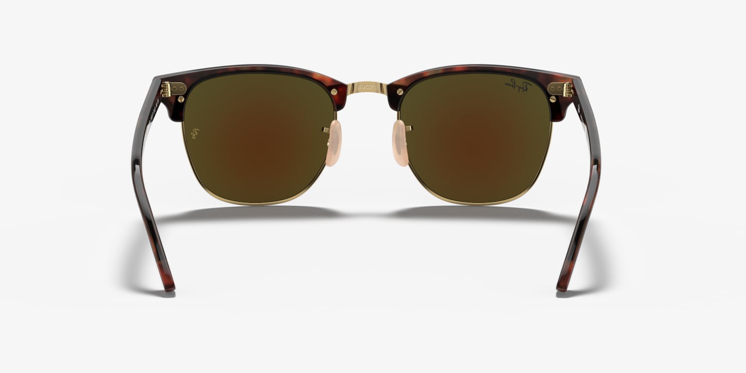 Ray-Ban RB3016 Clubmaster Flash Lenses Sunglasses | LensCrafters
