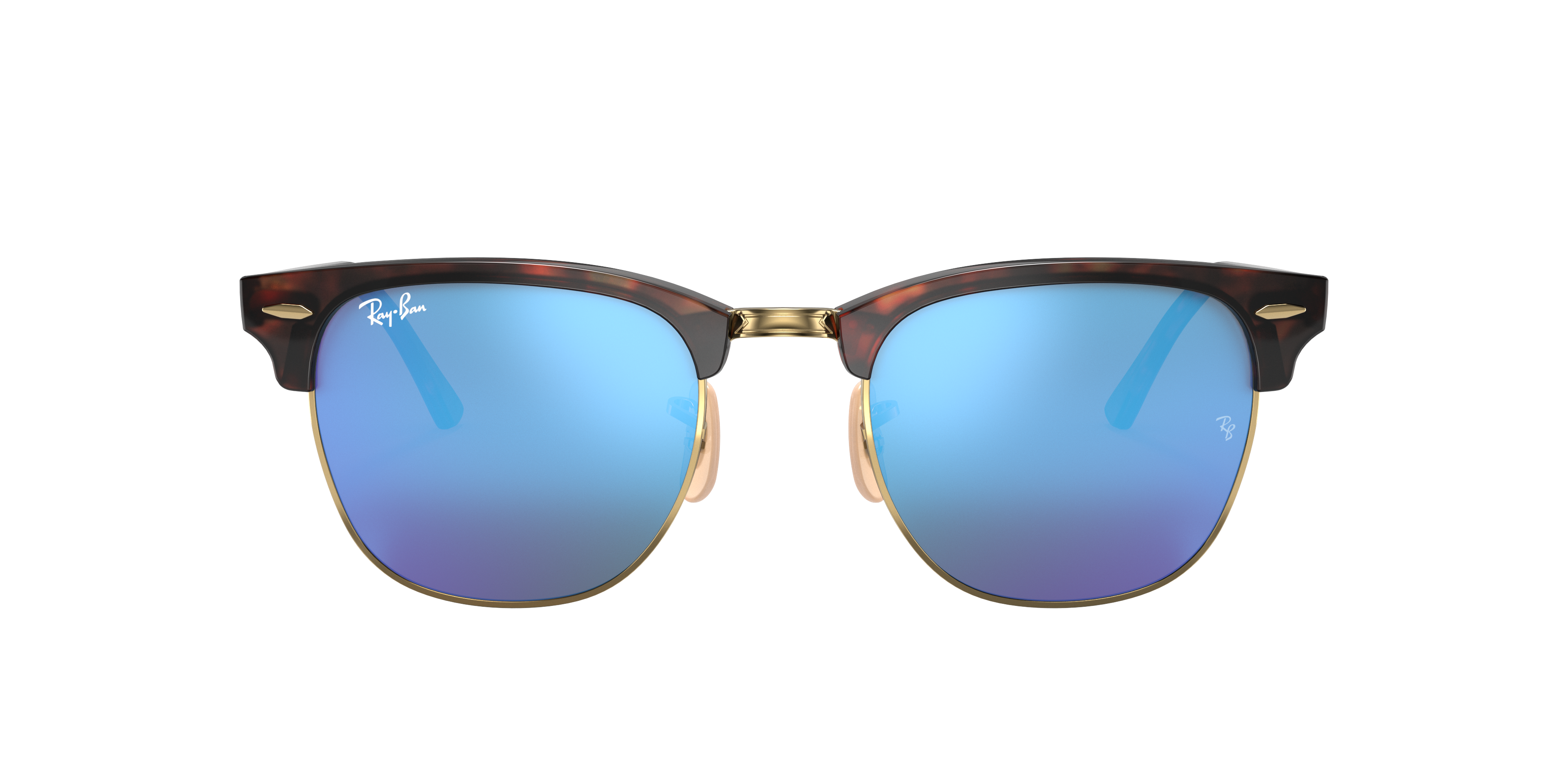 Ray-Ban RB3016 Clubmaster Flash Lenses Sunglasses | LensCrafters