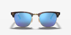 Ray-Ban RB3016 Clubmaster Flash Lenses Sunglasses | LensCrafters