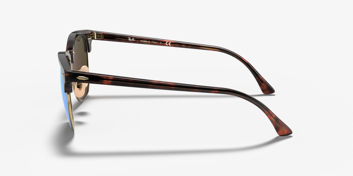 Ray-Ban RB3016 Clubmaster Flash Lenses Sunglasses | LensCrafters