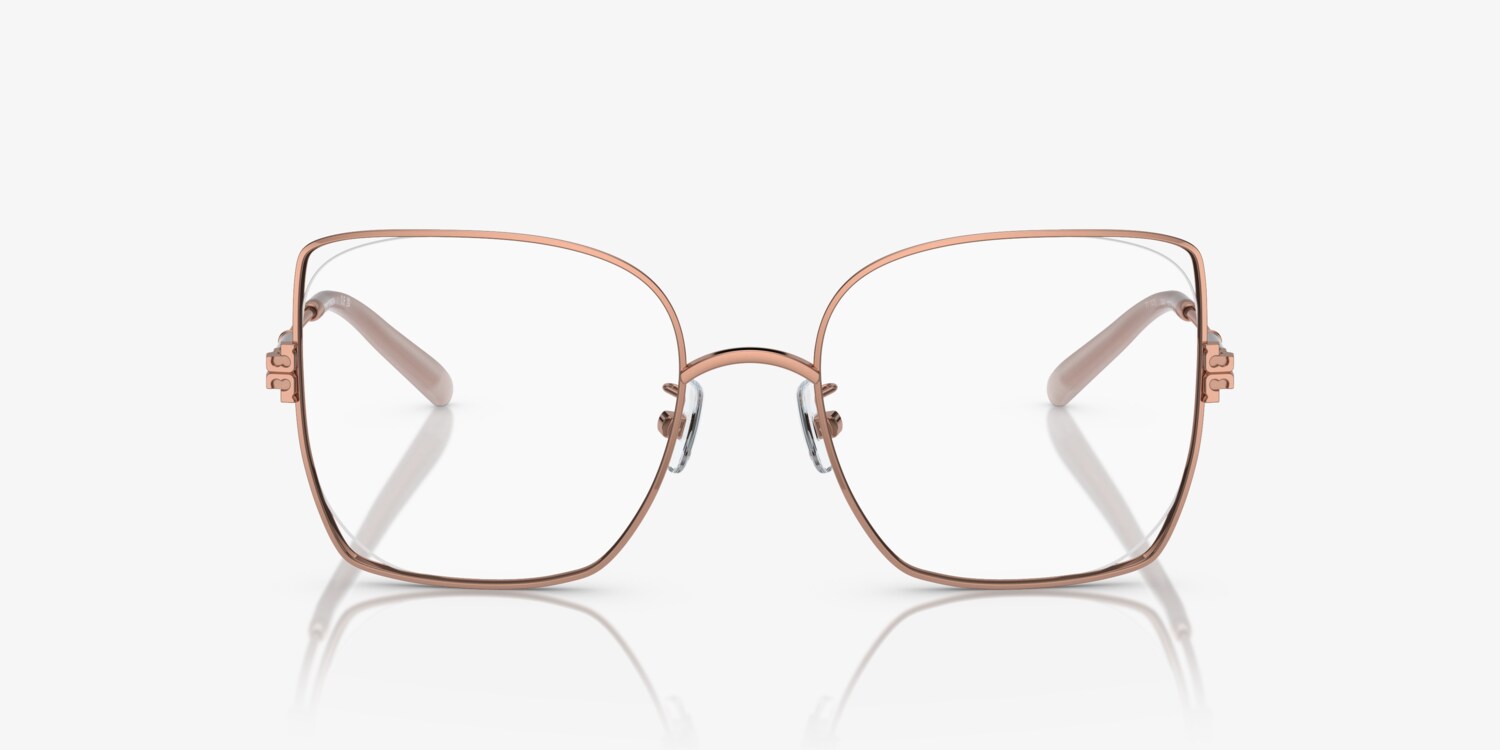 48 hour Sale Tory Burch Rectangular Optical Glasses Color Bordeaux EUC Tory Burch TY2084 Tortoise/Pink Eyeglasses | Includes FREE  main image 4