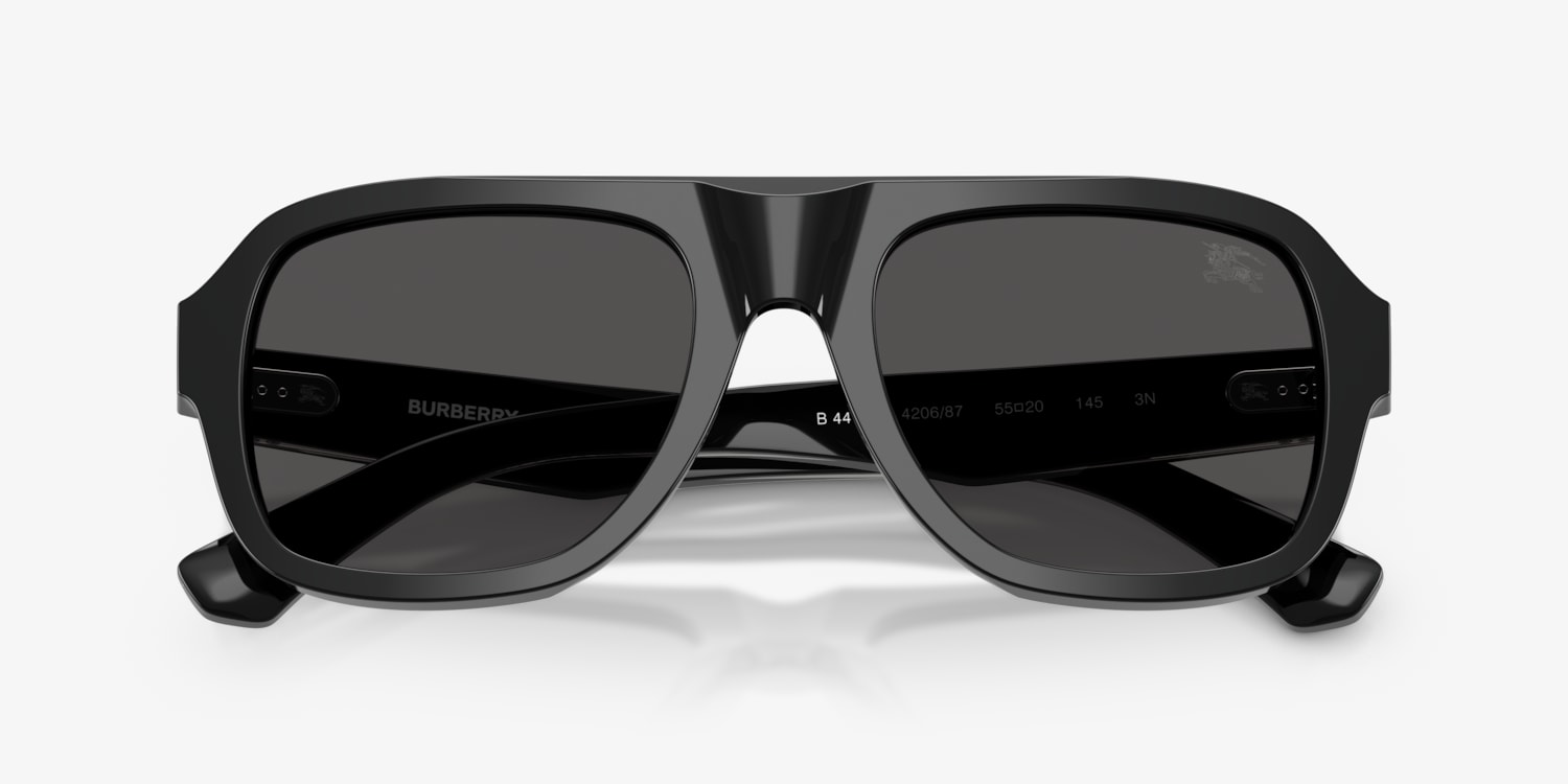 【BURBERRY BLACK LABEL】 Burberry boy's full zipper cotton sweatshirt 8088544 Black