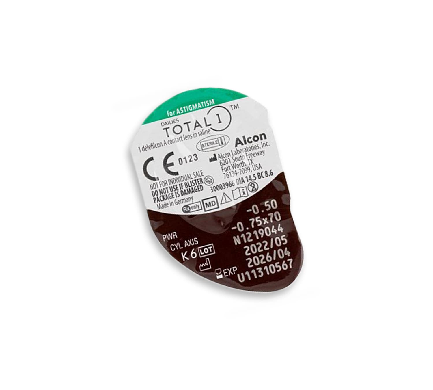 DAILIES TOTAL1® FOR ASTIGMATISM 90 Contact Lenses | LensCrafters