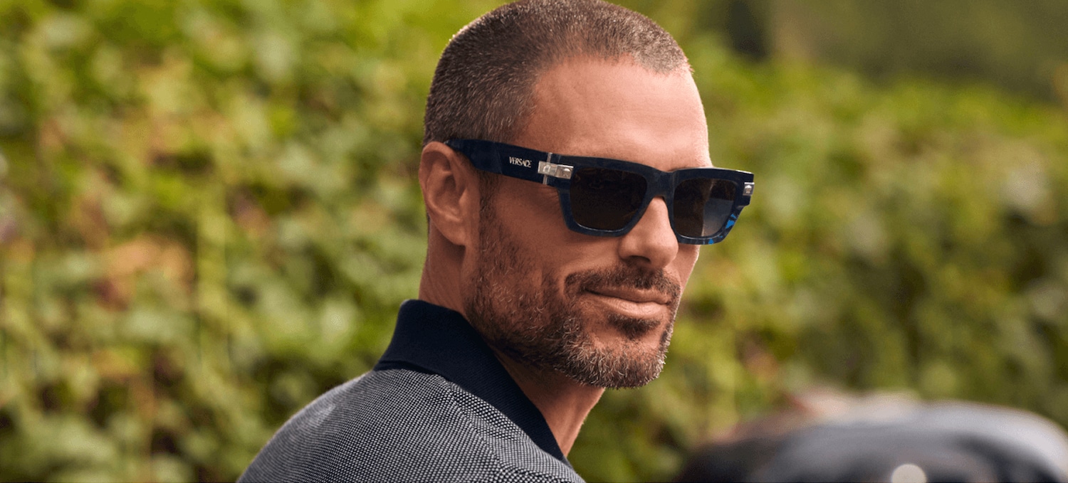 ヴェルサーチ サングラス MOD.4464-F VERSACE Versace VE4464F XXL (55 - 20) with Grey lenses and Black