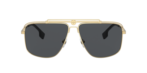 Versace Man Sunglass VE2242 -  Frame color: Gold, Lens color: Dark Grey