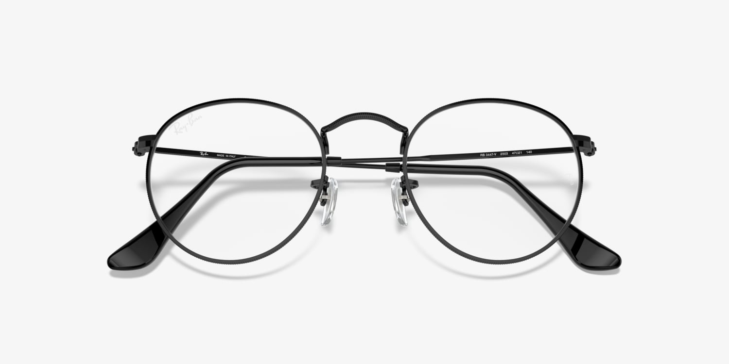 レイバン　rayban RB3447V round l Ray-Ban RB3447V Round Metal Optics Eyeglasses | LensCrafters
