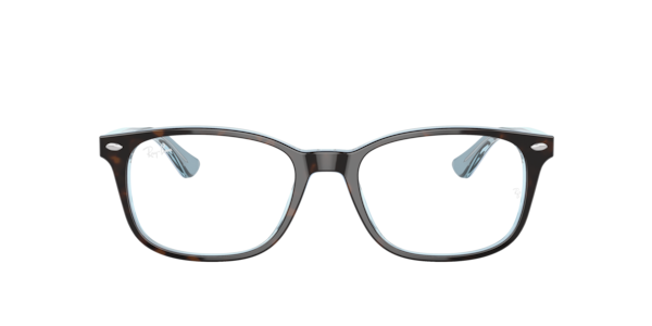 Ray-Ban Rb5375 Optics Eyeglasses Tortoise Frame Clear Lenses Polarized 53-18