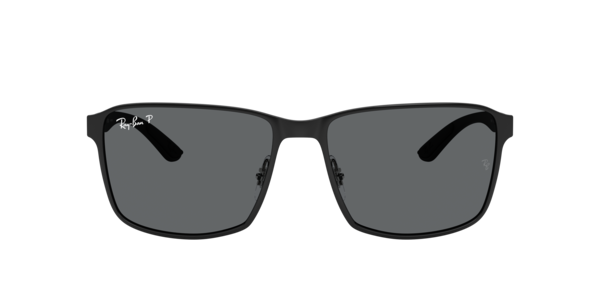Ray-Ban Rb3721 Sunglasses Black Frame Grey Lenses Polarized 59-17
