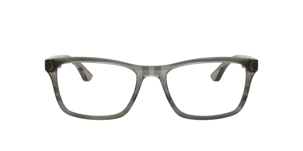 Ray-Ban Rb5279 Optics Eyeglasses Striped Grey Frame Clear Lenses Polarized 55-18