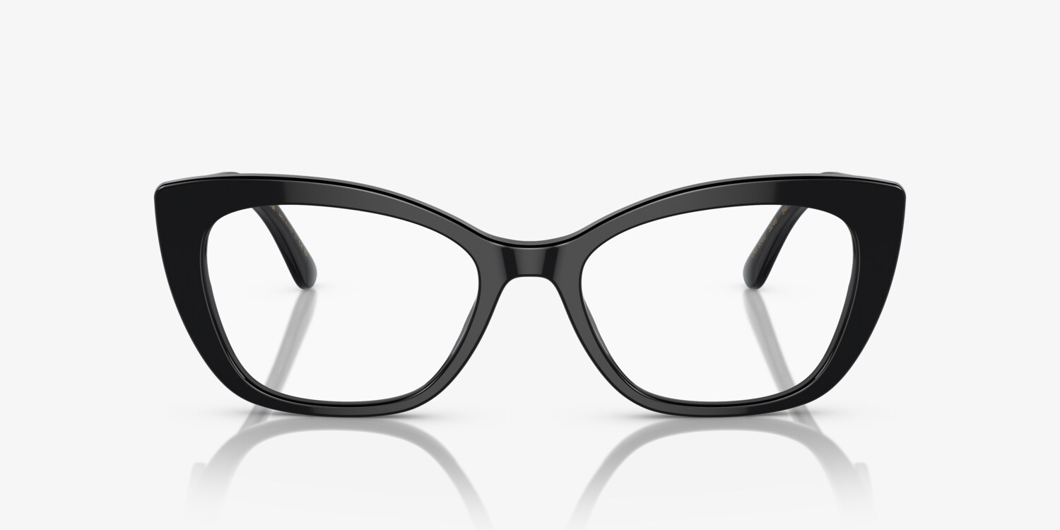 Dolce & Gabbana Cat Eye Black Glasses Dolce&Gabbana DG3398 Cat Eye Glasses | Fashion Eyewear US main image 3