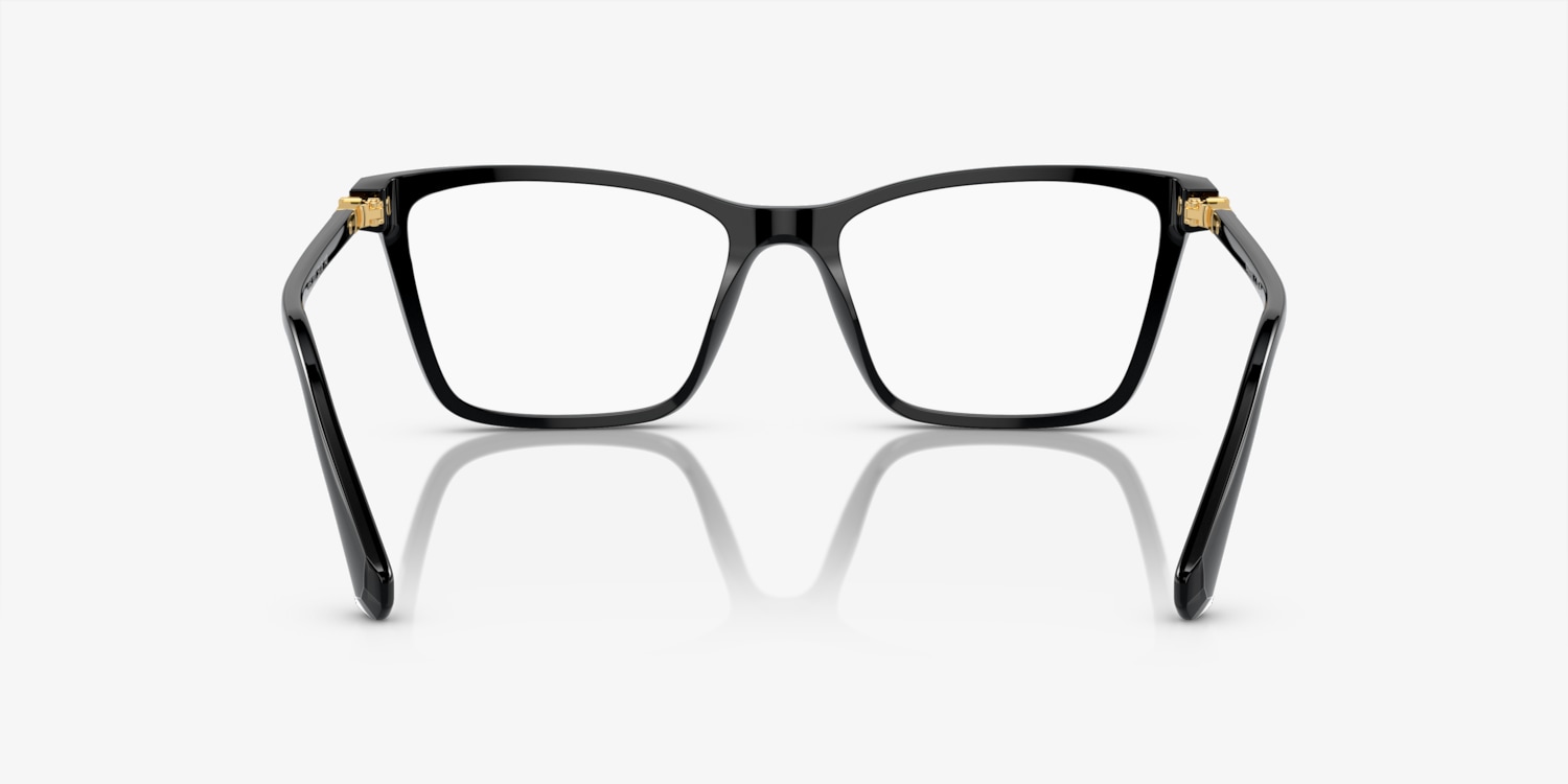 Swarovski SK 2015 1001 Black Plastic Rectangle Eyeglasses 53mm Swarovski SK2020 1001 Glasses - US main image 4