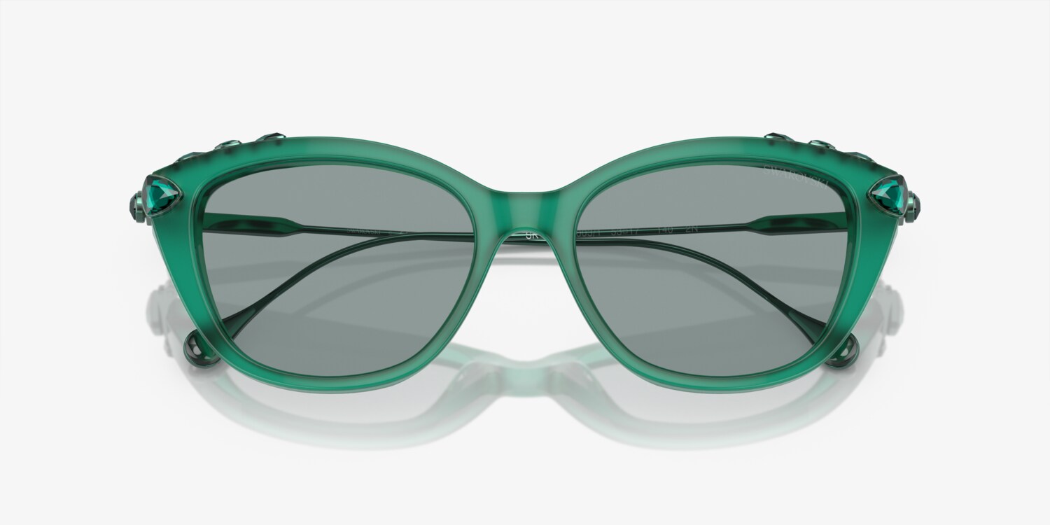 Swarovski Opal Green Women\'s Sunglasses (SK6010) Swarovski SK6010 Sunglasses 2003/1 Opal Green - eye-oo.com main image 3