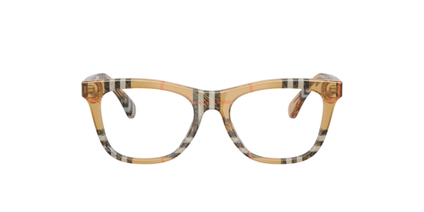 Burberry Child Square Eyeglasses, JB2012 - Check Sand