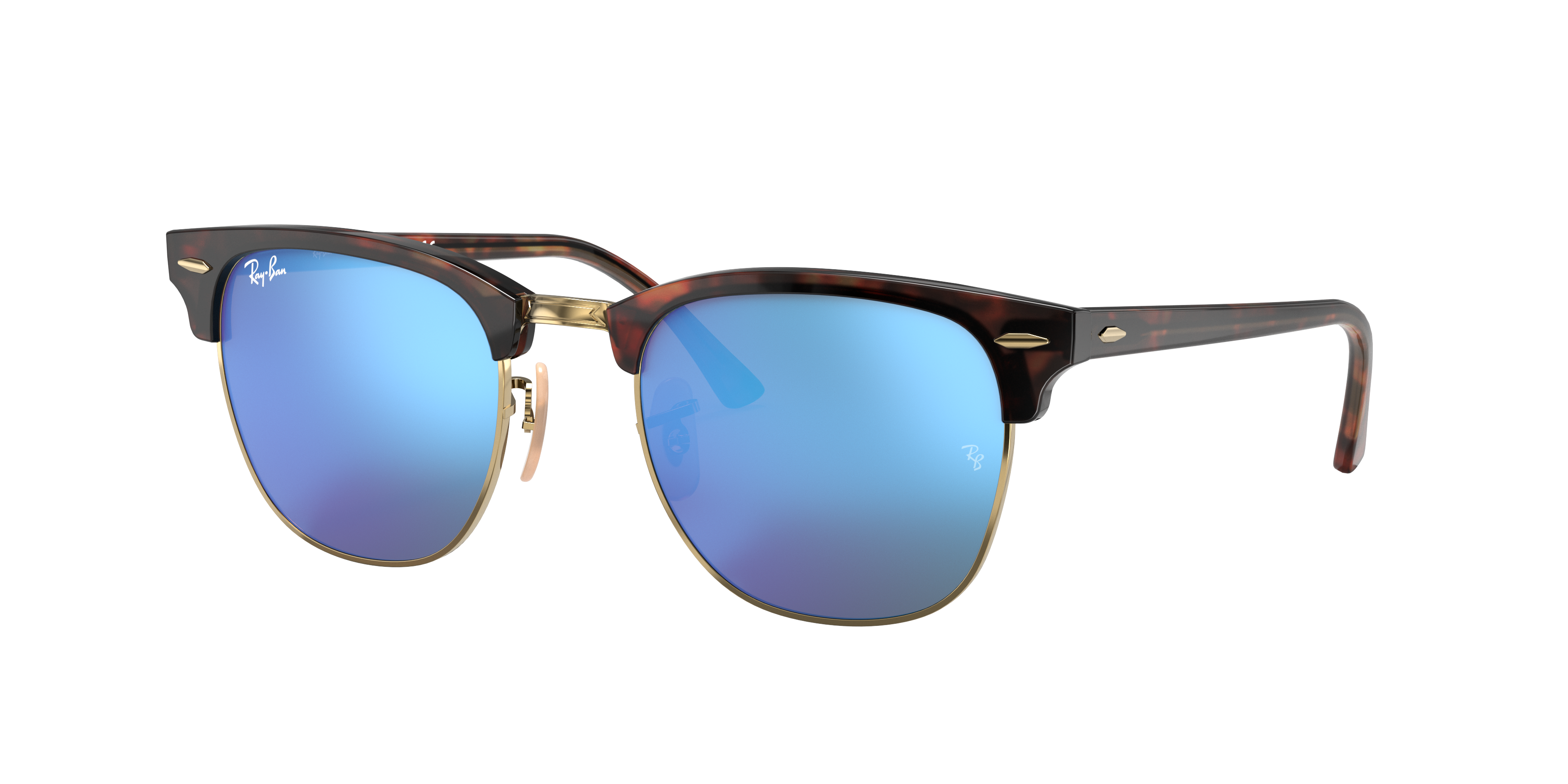 RB3016 Clubmaster Flash Lenses